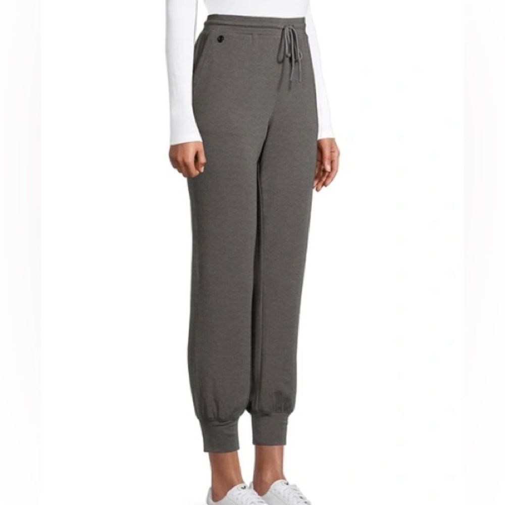 Elie Tahari Tapered Drawstring Joggers in Bezel (Charcoal Gray) Sz XL NWT